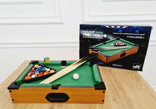 Toy Pool Billiard Table For kids  საბავშვო ბილიარდის მაგიდა