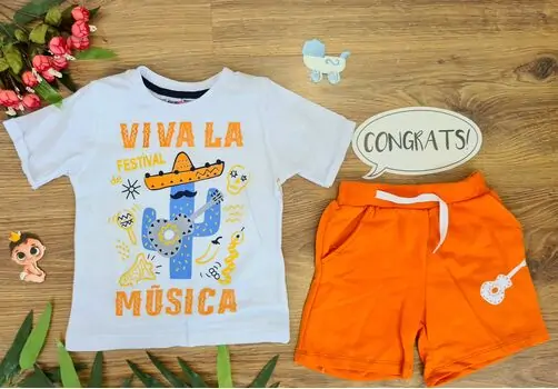 Viva La Festival Musica საბავშვო ტანსაცმლის ნაკრები TRIO 103 White