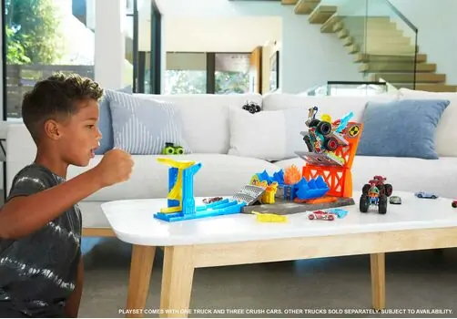 Hot wheels Monster Trucks Blast Station Playset HFB12 - ჰოთ ვილსის ტრასა, 5 image