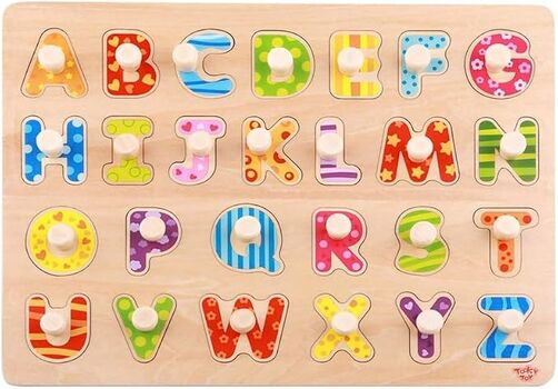 Wooden Alphabet Puzzle - ხის სათამაშო ფაზლი, 5 image