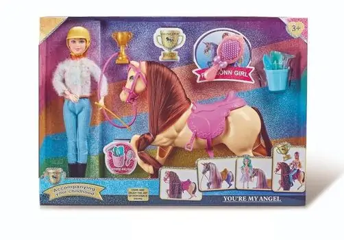Fashion Doll With Horse And Accessories - სათამაშო თოჯინა ცხენით და აქსესუარებით, 2 image