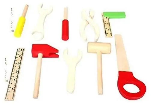 Wooden Tools Set - ხის სათამაშო ინსტრუმენტების ნაკრები, 6 image