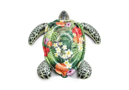 Intex 57555NP Realistic Sea Turtle Ride-On - გასაბერი ლეიბი, 6 image