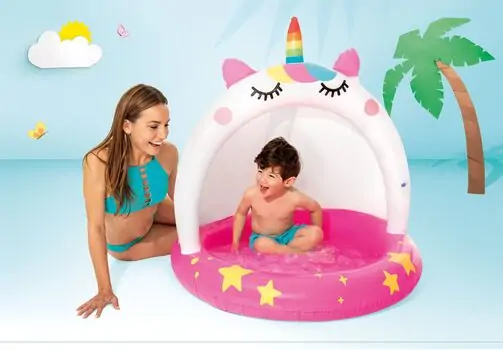 Intex 58438NP Unicorn Baby Pool - გასაბერი აუზი, 2 image