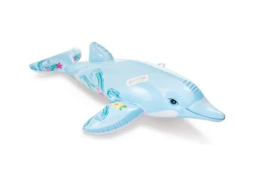 Intex 58535NP Lil' Dolphin Ride-On- გასაბერი ლეიბი
