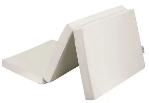 KikkaBoo Foldable mattress 60х120х5cm Dream Big Beige დასაკეცი მატრასი ბამბის ზედაპირით