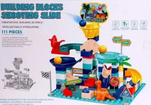 Building blocks shooting slide 111Pcs  222-B99 საბავშვო კონსტრუქტორი, 2 image