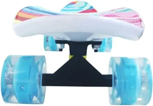 Penny Board Colorful Waves With LED Wheels პენიბორდი, 5 image