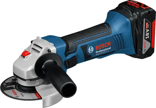 კუთხსახეხი BOSCH GWS 18-125 V-LI (0615990L6G) + (1x4.0Ah+GAL 18-40C)