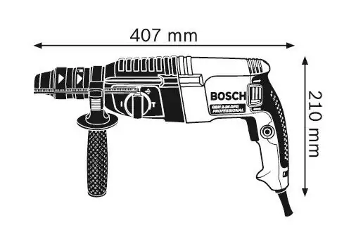 პერფორატორი BOSCH GBH 2-26 DFR (0611254768), 3 image