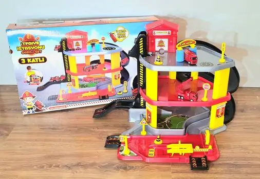 Dede 03345 3 LEVEL FIRE STATION GARAGE SET სათამაშო ტრასა, 2 image
