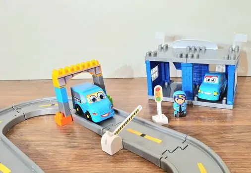 Dede 03322 POLICE  ROAD SET 48 PCS სათამაშო ტრასა, 5 image