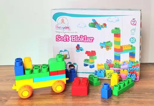 Soft Blocks  60 pcs საბავშვო სათამაშო კონსტრუქტორი