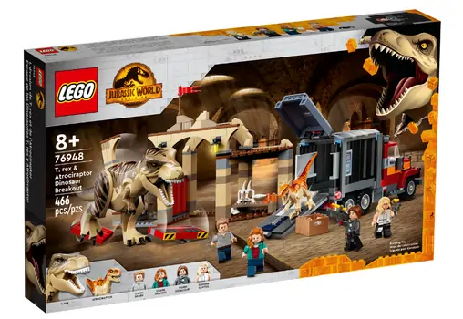 LEGO Jurassic World  76948 T. rex & Atrociraptor Dinosaur Breakout, 2 image