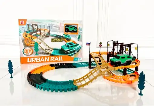ELECTRIC URBAN RAIL 888-66 სათამაშო მანქანა ტრასებით
