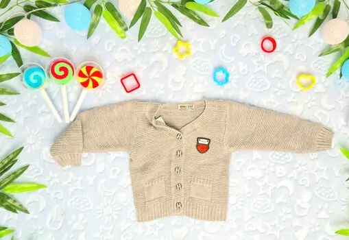 Knitted Jacket GOGOBICI 900 საბავშვო მოსაცმელი Light Grey