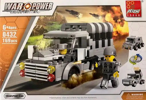 War Power transport car საბავშვო კონსტრუქტორი, 4 image