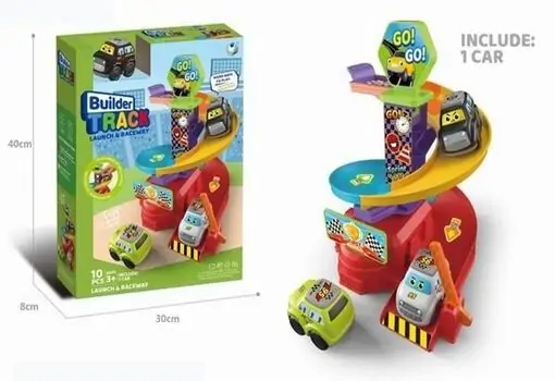 Builder Truck Set With Accessories - სათამაშო ტრასა აქსესუარებით, 2 image