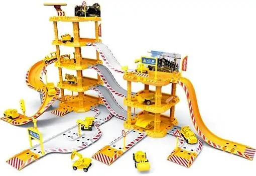 Engineering Track With Cars And Helicopter - სათამაშო საინჟინრო ტრასა მანქანებით და ვეტმფრენით, 2 image