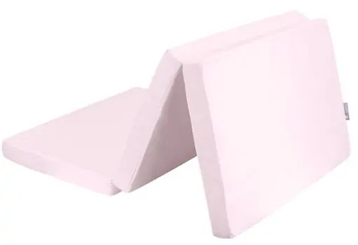KikkaBoo Foldable mattress 60х120х5cm Dream Big Pink დასაკეცი მატრასი ბამბის ზედაპირით