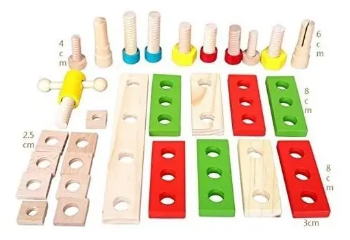 Wooden Tools Set - ხის სათამაშო ინსტრუმენტების ნაკრები, 5 image