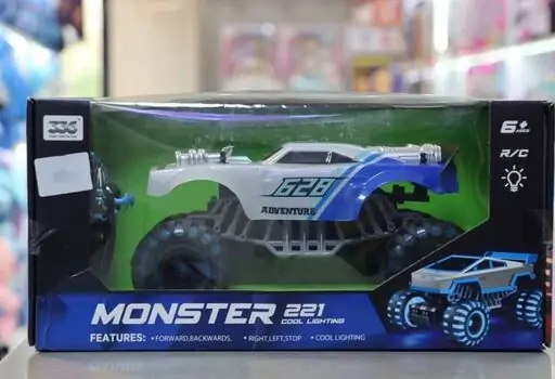 Tire Control Car With Lights - სათამაშო მანქანა დისტანციური მართვით და განათებით, 6 image