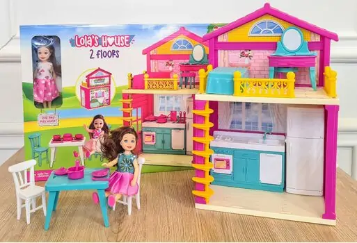 Dede LOLA'S HOUSE 2 FLOORS სათამაშო თოჯინის სახლი 03661, 4 image