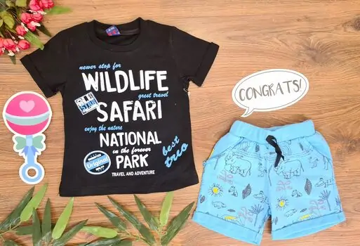Wildlife SAFARI საბავშვო ტანსაცმლის ნაკრები TRIO 081