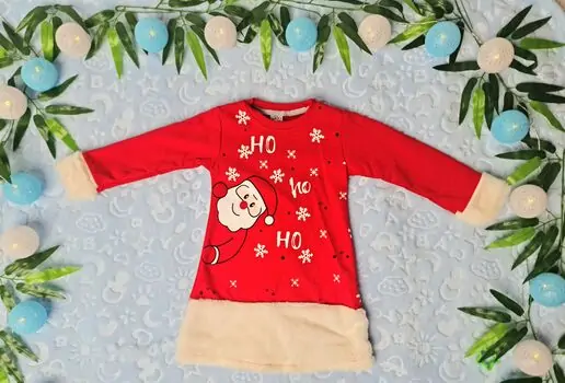 Ho, Ho, Ho Santa Baby Dress BEBE ELBİSE საბავშვო კაბა 799