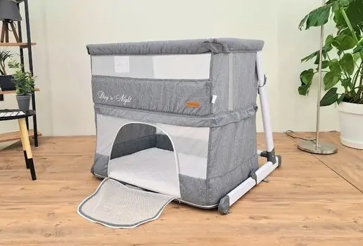 Cangaroo BABY CRIB 2 IN 1 DAY`N`NIGHT საბავშვო საწოლ-მანეჟი, 2 image