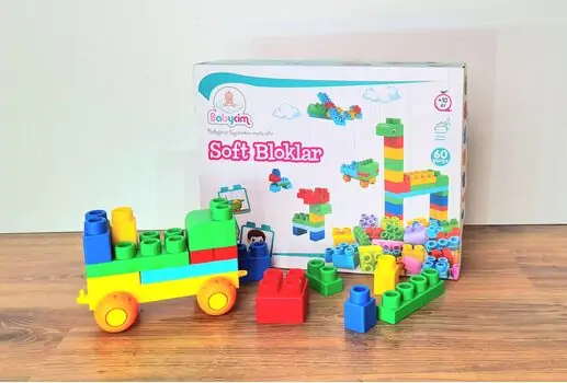 Soft Blocks  60 pcs საბავშვო სათამაშო კონსტრუქტორი, 3 image