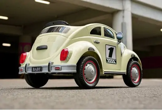 Vintage Baby Car Candy Green - ელექტრო მანქანა, 10 image