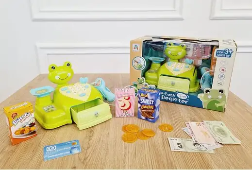 CASH REGISTER LITTLE FROG საბავშვო სათამაშო მუსიკალური სალარო აპარატი, 2 image