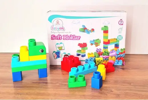 Soft Blocks  40 pcs საბავშვო სათამაშო კონსტრუქტორი