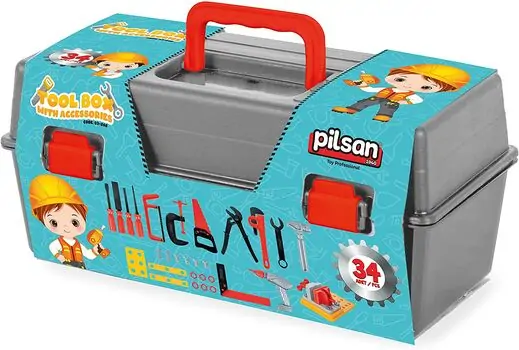 Pilsan-ის ინსტრუმენტების ყუთი 03 248 TOOL BOX WITH ACCESSORIES (26 PCS)