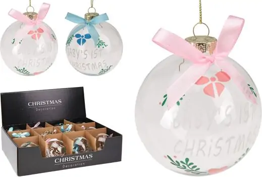 Christmas Ball Soft Blue ნაძვის ხის სათამაშოები