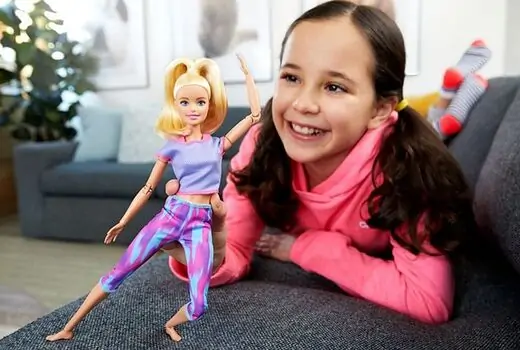 Barbie Made to Move MTL-GXF04 ტანმოვარჯიშე თოჯინა