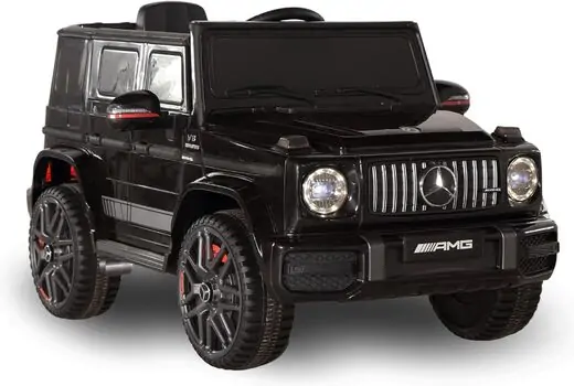 Mercedes Benz G63 AMG Painted Black - ელექტრო მანქანა კაუჩუკის საბურავებით