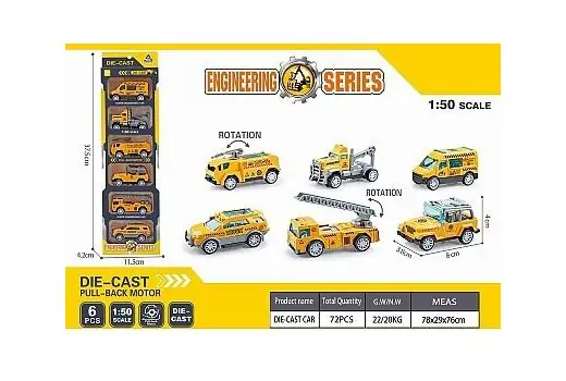 Engineering Series Diecast Car Set - სათამაშო მექანიკური მანქანები, 2 image