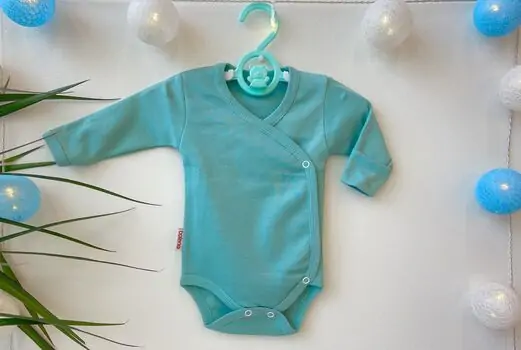 Newborn Baby Bodysuit ATES BABY ჩვილის ბოდე 3193 green