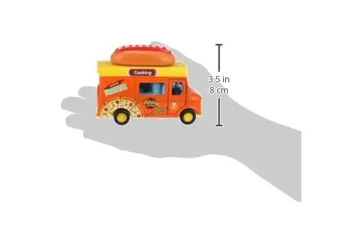 Hot Dog Pull Back Truck - სათამაშო მექანიკური მანქანა, 5 image