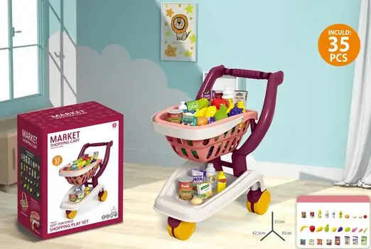 Market Shopping Cart  სათამაშო მარკეტის აქსესუარები, 4 image