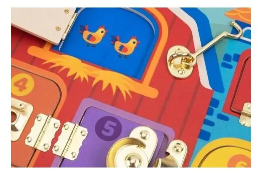 Tooky Toy TK044 Latches activity table-აქტივობის მაგიდა საკეტებით, 3 image