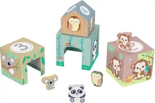 Animal Stacking Nesting Boxes Educational Toy for Kids - საბავშვო ცხოველების დასაწყობი ყუთები, 3 image