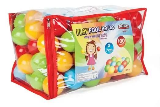 Pilsan-ის ფერადი ბურთების ნაკრები 06 410 PLAY POOL BALLS IN BAG