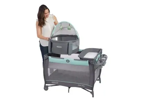 Graco TRAVEL DOME OSKAR ორ დონიანი საწოლ-მანეჟი, 5 image