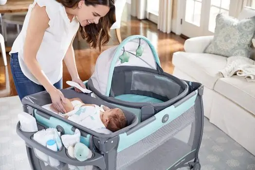 Graco TRAVEL DOME OSKAR ორ დონიანი საწოლ-მანეჟი, 9 image