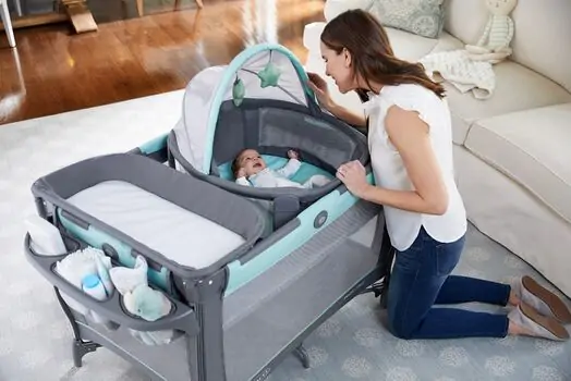 Graco TRAVEL DOME OSKAR ორ დონიანი საწოლ-მანეჟი, 10 image