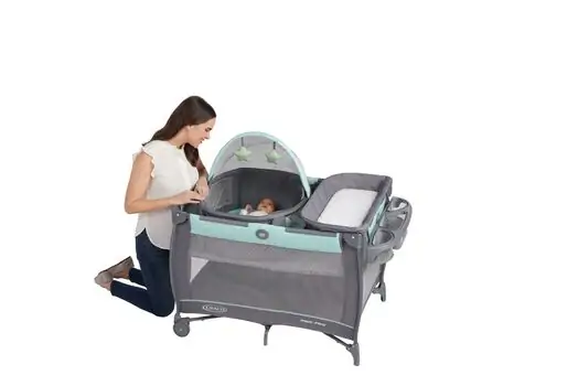Graco TRAVEL DOME OSKAR ორ დონიანი საწოლ-მანეჟი, 6 image
