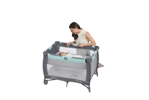 Graco TRAVEL DOME OSKAR ორ დონიანი საწოლ-მანეჟი, 8 image